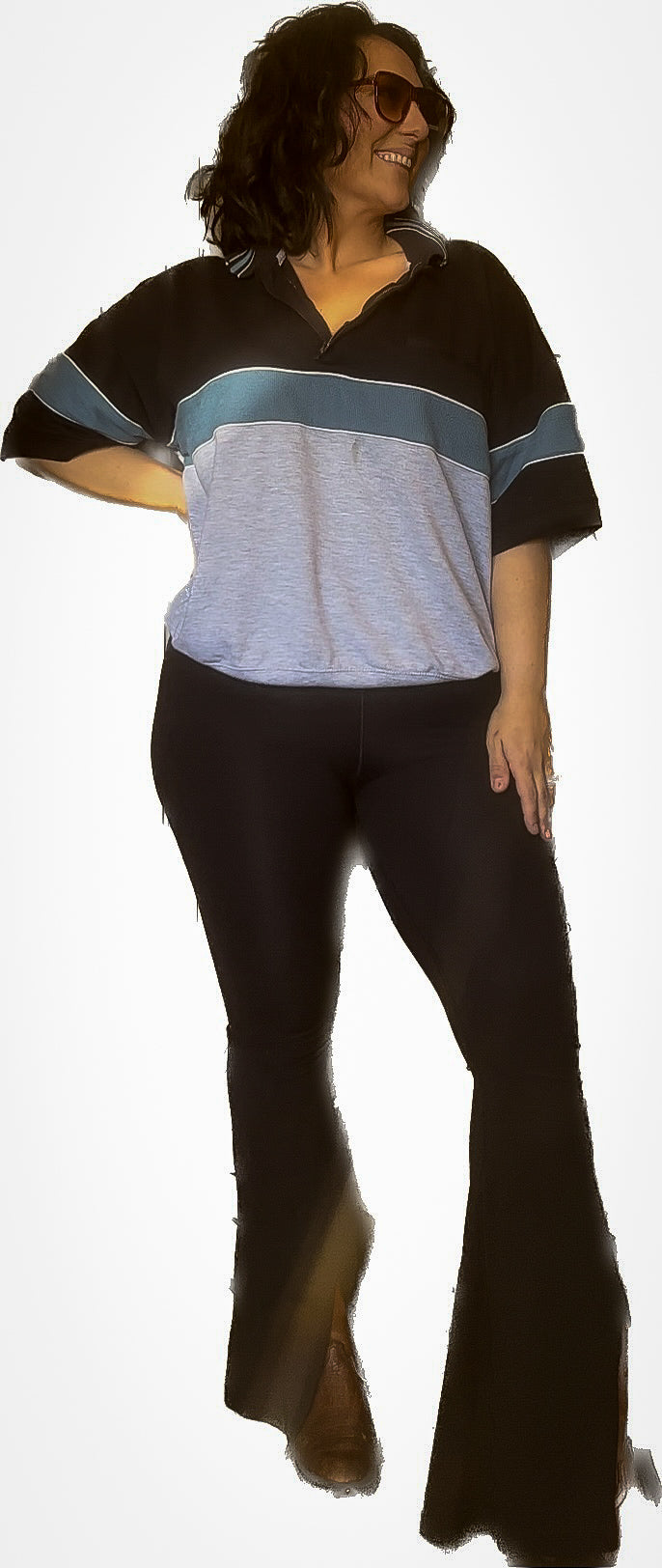 Black and Teal
