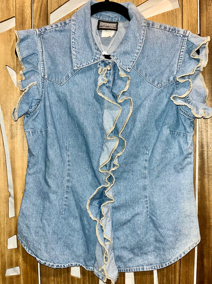 Denim Ruffle