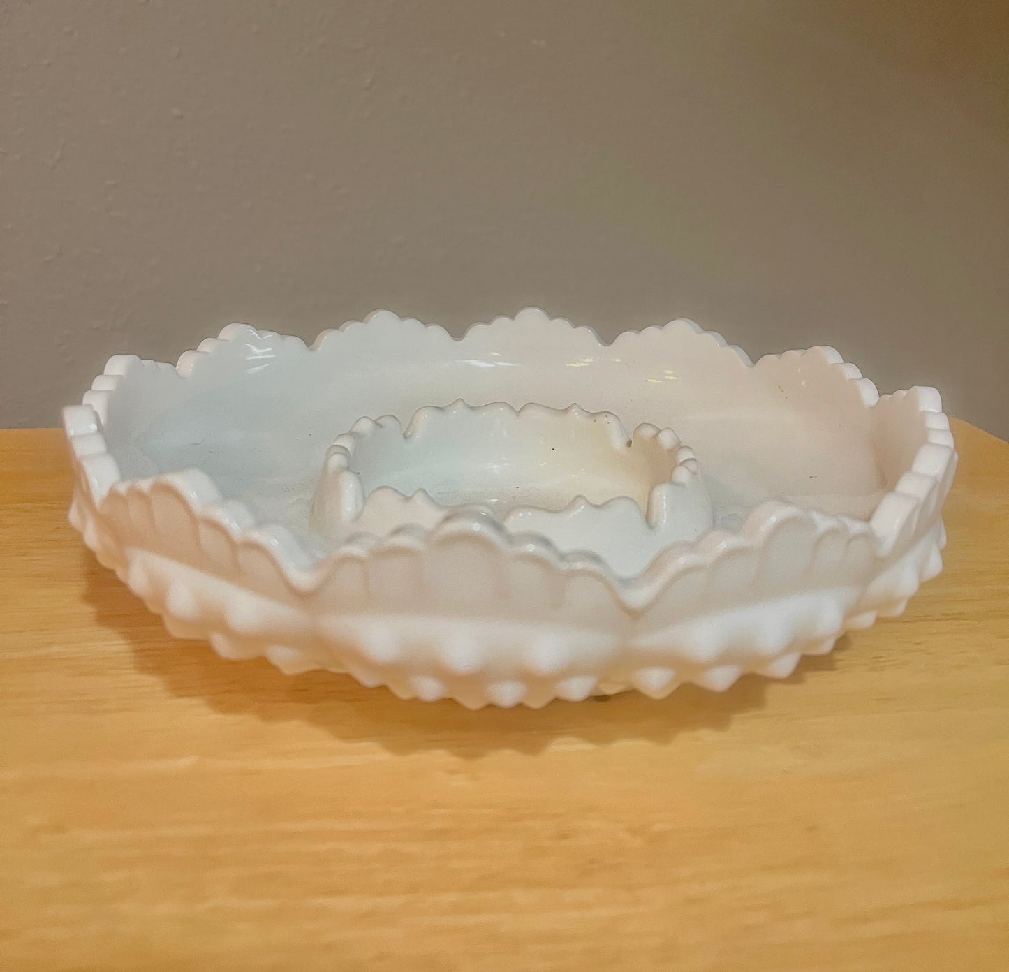 Milk Glass Ashtray